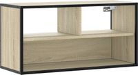 vidaXL - Tv-meubel - 80x31x39,5 cm - bewerkt hout - metaal - sonoma eikenkleurig