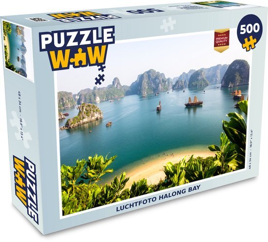 MuchoWow Puzzel Luchtfoto Halong Bay - Legpuzzel - Puzzel 500 stukjes