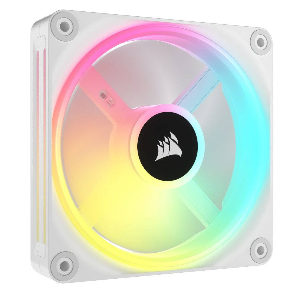 Corsair QX120 RGB LED Fan - 120mm - White - 3 Pack