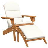 VidaXL Fauteuil Adirondack avec repose-pieds bois d'acacia massif