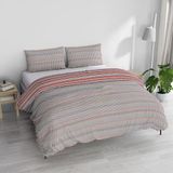 Italian Bed Linen Athena Dekbedovertrekset met tas en kussenslopen, bedrukt, MALINDI ROOD, tweepersoonsbed