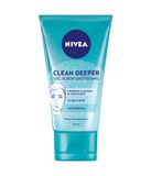 NIVEA Clean Deeper Gel Scrub Quotidiano Reinigingsgel Vrouwen 150 ml