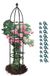 Obélisque de jardin pour plantes grimpantes - 1,88 mètre de haut - Bronze