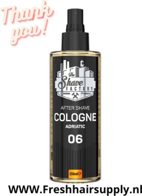 The shave factory Adriatic N6 After Shave Lotion 250ml Citrus-Fruitig
