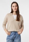 Comma Strickpullover Zandkleuren Dames 40