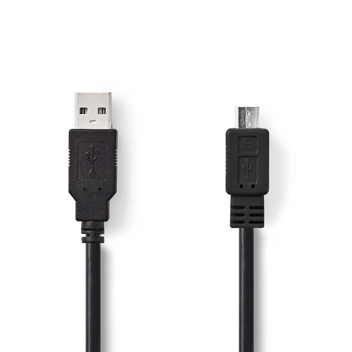 Nedis CCGW60500BK10 USB-kabel - 1 m - Zwart