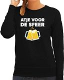 Bellatio Decorations Shoppartners Bv Apres ski sweater Atje voor de sfeer zwart dames - Wintersport trui - Foute apres ski outfit/ kleding XL