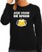 Bellatio Decorations Shoppartners Bv Apres ski sweater Atje voor de sfeer zwart dames - Wintersport trui - Foute apres ski outfit/ kleding XL