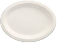 50 PAPSTAR GmbH 50 Borden van suikerriet pure ovaal 26 cm x 20 cm x 2 cm wit