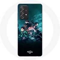 Maniacase Etui voor Samsung Galaxy A33 5G Demon Slayer Manga Tanjiro en Nezuko