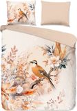 Good Morning dekbedovertrek vogel en bloemen - Lits jumeaux 240x200/220 cm - Multi - 100% Katoen renforcé