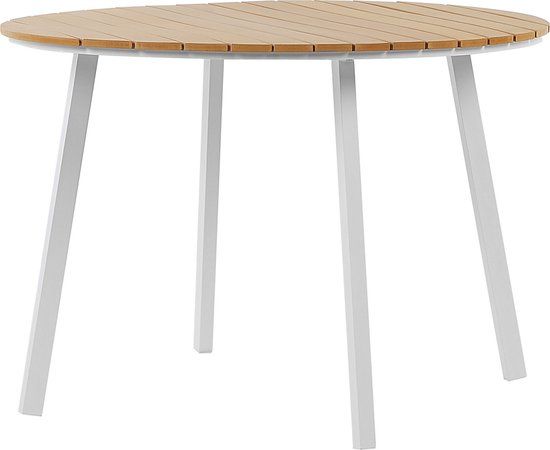 Beliani CAVOLI - Tuin eettafel - Lichtbruin - Kunststof - 105x105cm