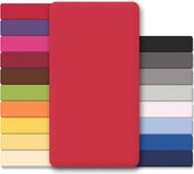 CelinaTex Lucina Hoeslakens 180x200-200x200 cm crème geel katoen hoeslaken Jersey Sheets