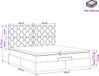 vidaXL Ottoman Bed with Mattress Black 160 x 200 cm Velvet