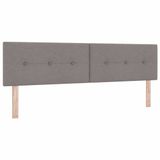 vidaXL - LED Hoofdbord - Taupe - Stof