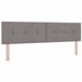 vidaXL - LED Hoofdbord - Taupe - Stof