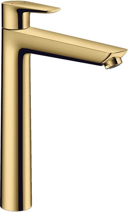 Hansgrohe Talis e wastafelkraan met clickwaste polished gold optic 71716990