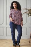 Zhenzi Jazzy pantalon poches passepoilées bleu marine