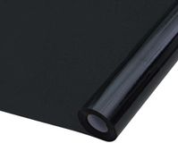 vidaXL Statisch Raamfolie Mat Zwart 45 x 2000 cm PVC