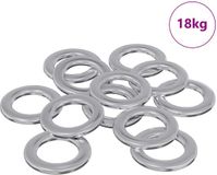 vidaXL - Washers - 52941 - pcs - Silver - Iron