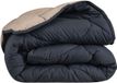Polydaun Lazydaun dekbed - synthetisch - 1-persoons - 140x210 cm - grijs/zand