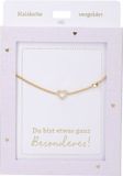 Depesche ketting hart goud - sieraden cadeau voor meisjes.