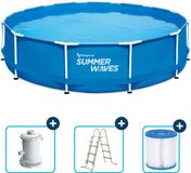 Summer Waves Frame Zwembad Rond - ⌀366 x 91 cm