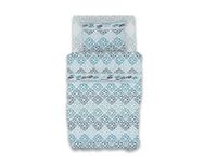 GEMITEX Beddengoedset van katoen, 100% katoen, ademend, vrij van schadelijke stoffen, gecertificeerde kwaliteit Standard 100 by OEKO-TEX vertrouwen in textiel, eenpersoonsbed, G24/blauw