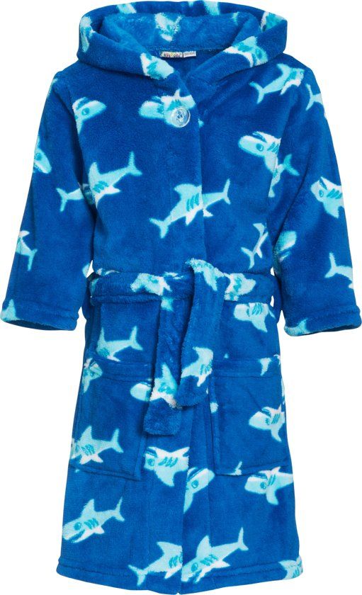 Playshoes UV badjas Kinderen Haaien - Blauw - Maat 98/104