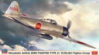 Hasegawa Modelbouwpakket Vliegtuigen - 07559 Mitsubishi A6M2b Zero Fighter Type 21 Zuikaku Fighter Group WWII - Japans Propellervliegtuig Plastic - 1:48 - Modelbouw