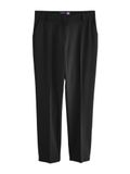 Next - Dames - Modieuze smalle petite broek met zandlopermodel en wol - Petite - Zwart