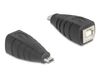 Delock 67201 Adaptateur USB Type Micro-B vers USB Type-B Noir