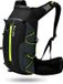 CarryQuest® - 16L Opvouwbare Fietsrugzak - Waterafstotende Nylon Outdoor Rugzak met Ademend Rugpaneel, Borstband, Heuptas & Toploader - 44x26x9 cm - Zwart/Groen