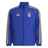 ADIDAS PERFORMANCE Sportjas 'Italien Anthem' royal blue/koningsblauw / goudgeel