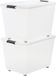 IRIS Topbox Opbergbox - 60L - Kunststof - Set van 2