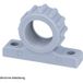Flexa Flexa Fvbw Winkel met schroefdraad M50x1,5 voor M50 slangkoppelingen aanschroefgat 69,5mm boring 2x6,7mm - 1 stuk