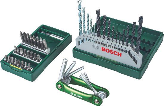 Bosch X-Line Boorset - 41-delig - Hout, Metaal & Steen - Incl. Inbussleutelset