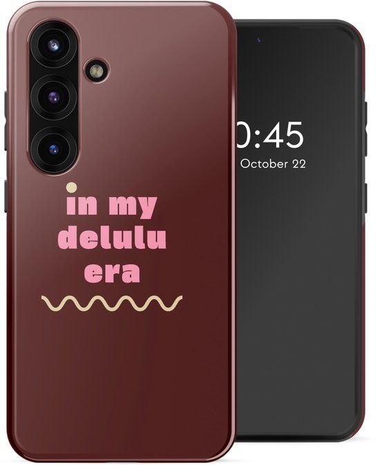 Selencia Backcover met Magnetische Ring - Geschikt voor Samsung Galaxy S25 - Delulu