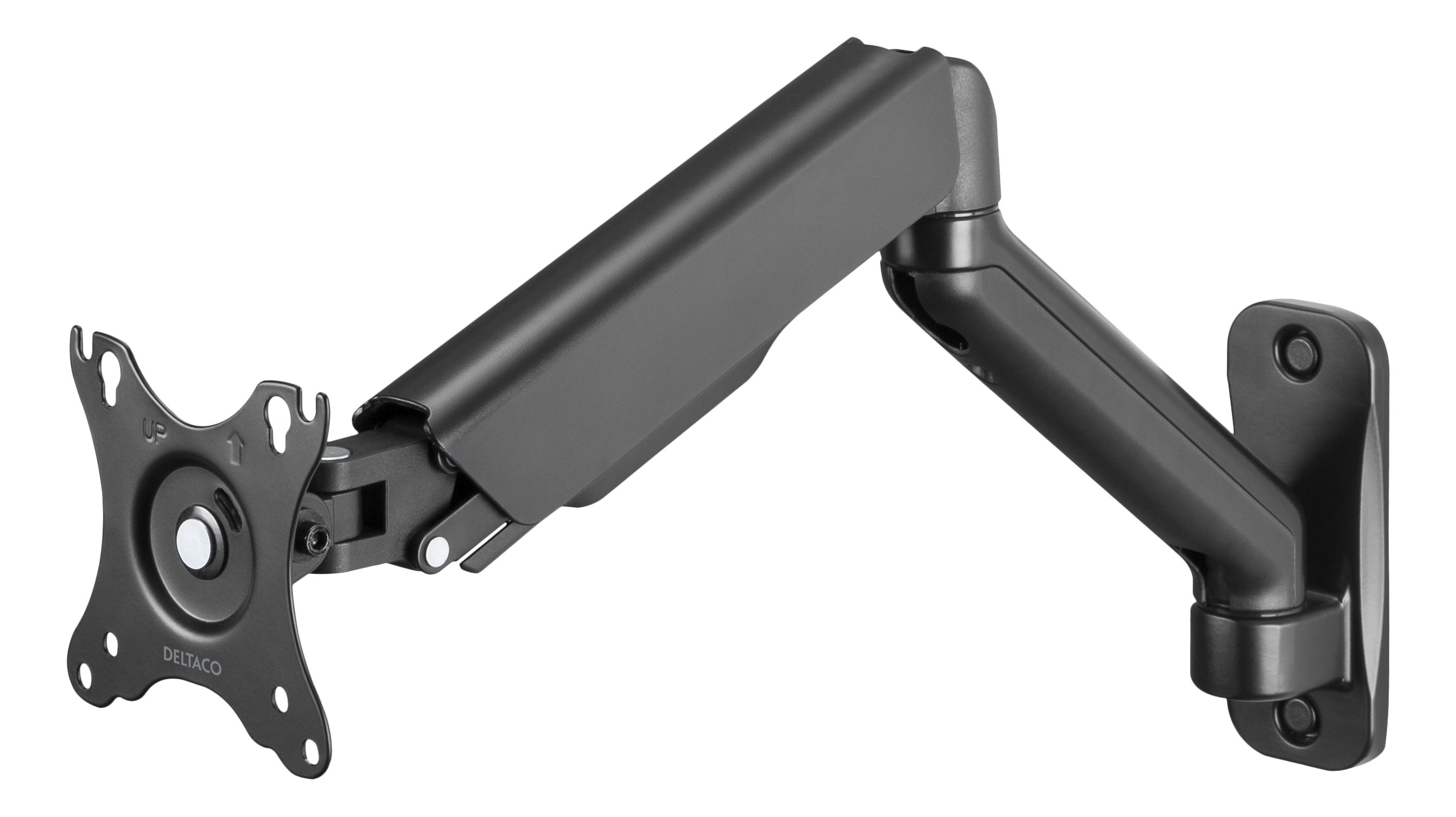Deltaco ARM-0360 - Monitor Arm - Muurbeugel voor 17-32 inch Scherm - Verstelbaar - Max 9kg - Zwart