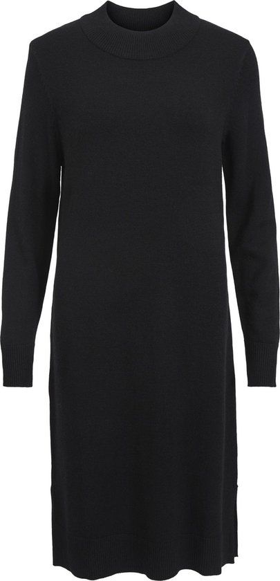 VILA VIRIL CREW NECK L/S MIDI DRESS - NOOS Dames Jurk - Maat S