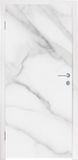 StickerSnake Deursticker Marmer - Structuur - Wit - Grijs - Steen - Marmerlook - 80x205 cm - StickerSnake