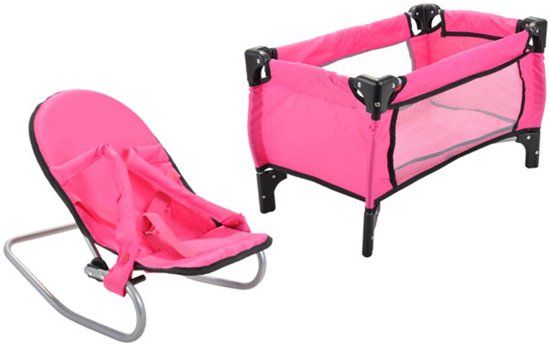 Bandits & Angels Pink Angel poppenbedje en wippertje