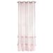 Eurofirany Gordijn glitter glad transparant 8 ogen gordijnen doorzichtig edel elegant hoogwaardig glamour slaapkamer woonkamer lounge, roze, 140 x 250 cm