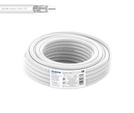 EDISION ICX-5 coaxkabel 5 m, antennekabel TV SAT intern PVC wit, staal koper CCS/AL, 17VATC, CPR Eca, klasse A, SAT-kabel, voor DVB-S2, DVB-T/T2, DVB-C, RADIO, spoel 5 m