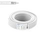 EDISION ICX-5 coaxkabel 5 m, antennekabel TV SAT intern PVC wit, staal koper CCS/AL, 17VATC, CPR Eca, klasse A, SAT-kabel, voor DVB-S2, DVB-T/T2, DVB-C, RADIO, spoel 5 m