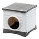 Ferplast PETVILLA 50 Hondenhok voor honden en katten, voor buiten, konijnenhok, robuuste kunststof, 38,5 x 43 x 38,5 cm
