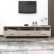 Maison Exclusive meuble TV HAMAR, miel, 158x40x40 cm, pin massif