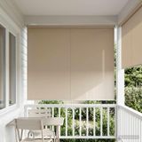 Maison Exclusive Stores extérieurs exclusifs avec protection UV, couleur beige, 180 x 140 cm (largeur x hauteur), en polyester