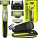 Philips OneBlade QP2830 Rasierer 360 Grün Bart Körper 5in1 Trimmer Etui