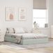 Prolenta Maison Exclusive - Cadre De Lit Ottoman Gris Clair 140 X 200 Cm Velours